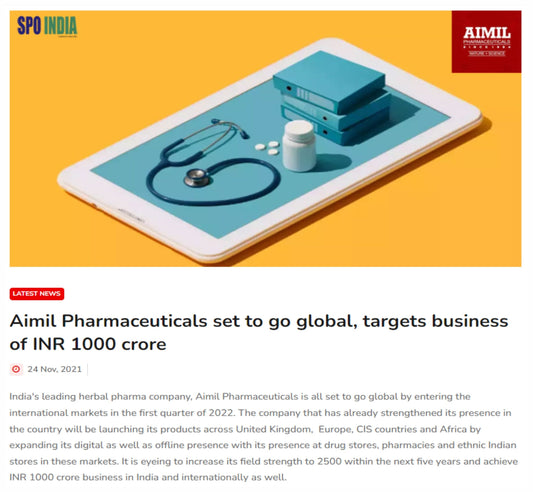 Aimil Pharmaceuticals set to go global, targets business of INR 1000 crore