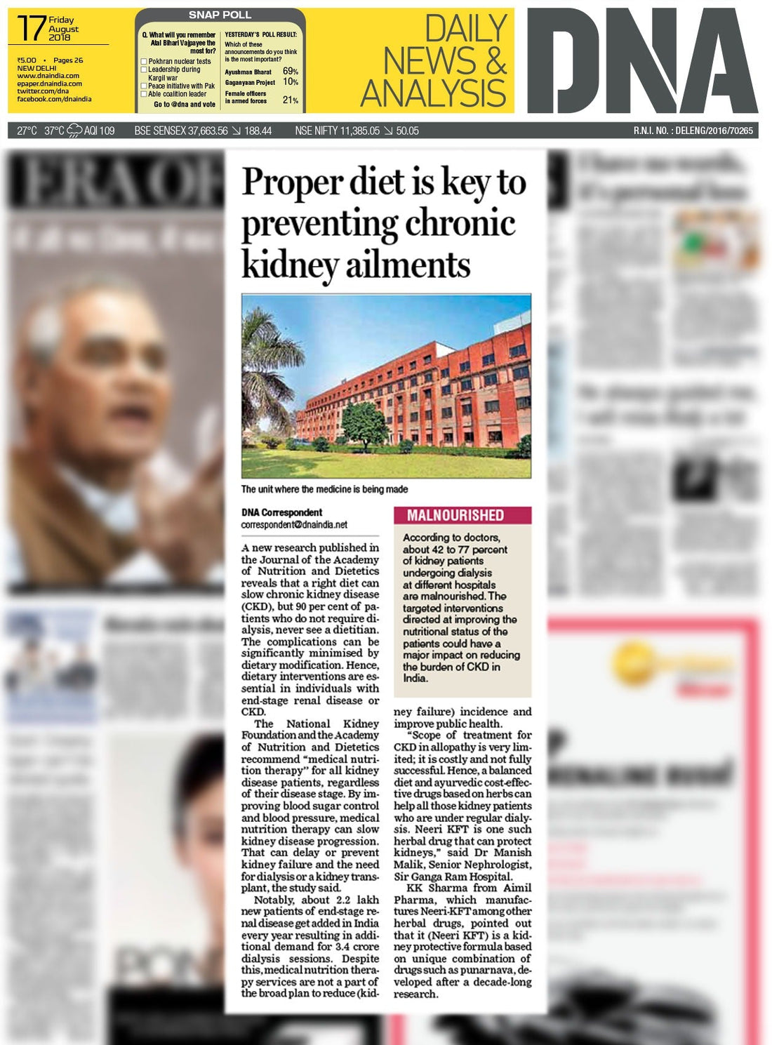 Proper diet is key to preventing chronic kidney ailments