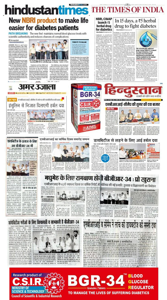 Newspaper cuttings on BGR-34